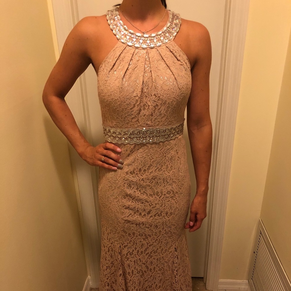 Pink and silver dress